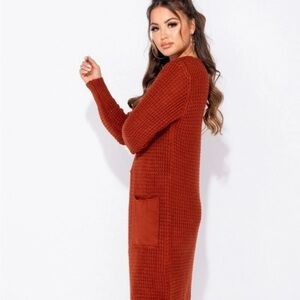 Olive & Oak Rust Cardigan Sweater